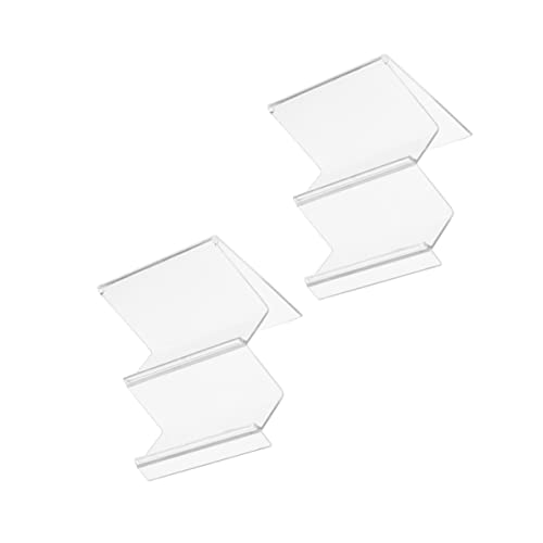HAKIDZEL 2Stücke Acryl Brieftaschenanzeige Racks Transparentes Display für Geldbörsen Schmuck und Brillen Stabiler Stand für Schreibtisch und Ausstellungen Hochwertiges von HAKIDZEL