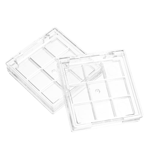 HAKIDZEL 2 Stücke Leere Lidschattenpalette Kompakte Kosmetikbehälter Nachfüllbar Tragbare Make Up Behälter für Rouge und Lidschatten Reise Organizer von HAKIDZEL