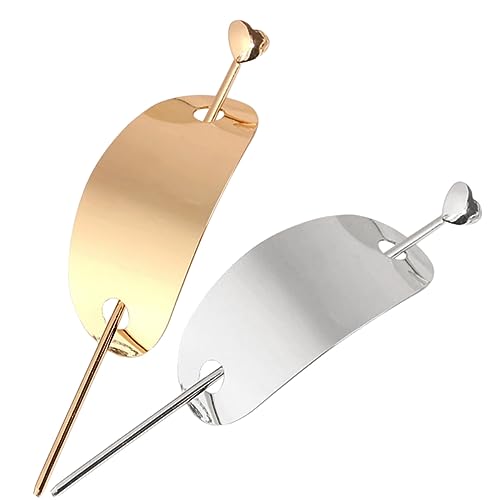 HAKIDZEL 2 Stück Dutt Manschetten Mit Haarstäbchen Aus Legierung Goldene Haarspangen Für Damen Vintage Haarschmuck Für Hochsteckfrisuren von HAKIDZEL