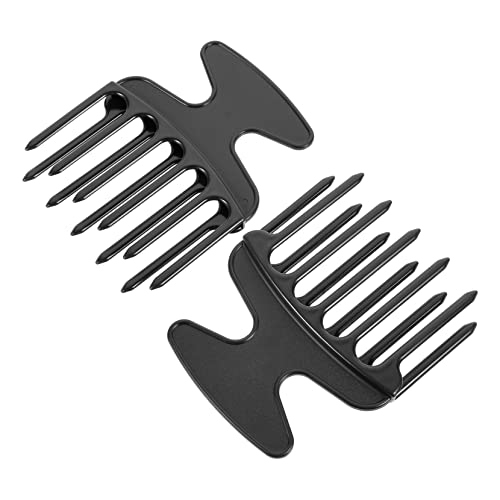 HAKIDZEL 2st Frisierkamm Afro-picks Afro-perücke Haarauswahl Fall Machen Schwarze Lockenperücke Haarspangen Für Damen Afro-kamm Mit Breiten Zähnen Glättkamm Abs Haarbürste Fräulein Flechten von HAKIDZEL