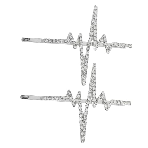 HAKIDZEL 2stücke Glitzernde Rhinestone Hochzeits-haarspangen Für Damen Metall Haar-clip Mit Funkelnden Strasssteinen Für Hochzeiten Und Formelle Anlässe Passend Für Verschiedene von HAKIDZEL