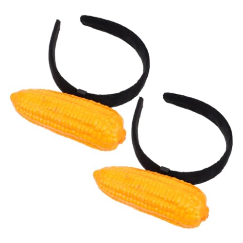 HAKIDZEL 2stücke Lustige Corn-themed Haarband Aus Plüsch Realistisches -haarband Für Make-up Spa Kostüme Partys Und Festlichkeiten von HAKIDZEL