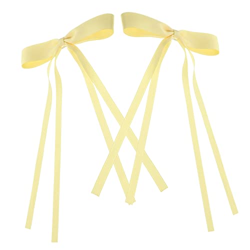 HAKIDZEL 2stücke Schleifen Haarspangen Spitze Große Schleife Haarspange Für Damen Teenager Mädchen Metall-clip-design Leicht Langlebig von HAKIDZEL