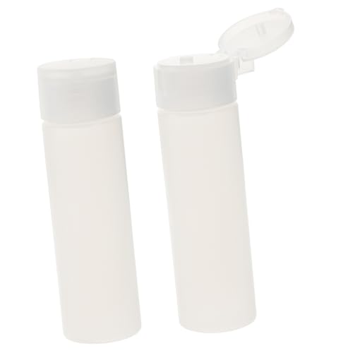 HAKIDZEL 2stücke Transparente Kleine Reiseflasche Auslaufsichere Flüssigkeitsbehälter Leere Flasche Feste Flasche Kosmetikflasche Für Handcreme Gesichtscreme Körperlotion Shampoo von HAKIDZEL