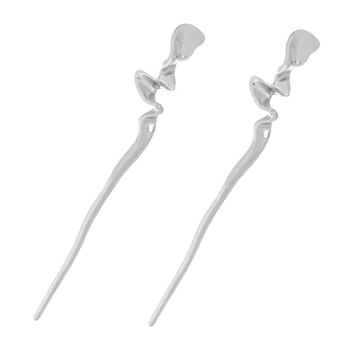 HAKIDZEL 2stücke Chinesische Haarstäbe Für Langes Haar Haaraccessoires Für Damen Minimalistischer Haarstab Für Hochzeiten Und Partys Einfach Zu Verwenden Und Robust von HAKIDZEL