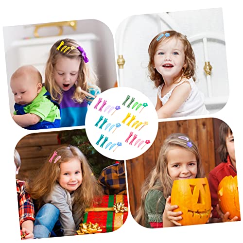 HAKIDZEL 30 Stück Teiliges Set Blumenförmiger Haarklammern für Mädchen Niedliche Seitliche Haarspangen mit Kreuzförmigem Design Haarschmuck für Täglichen Gebrauch Zufällige Farbe von HAKIDZEL