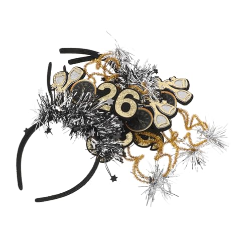 HAKIDZEL 3stücke Frohes Neues Jahr Stirnband Mit Sternen Und Pailletten Glitzerndes Neujahrs-kopfschmuck Für Partys Festivals Und Feiertage von HAKIDZEL