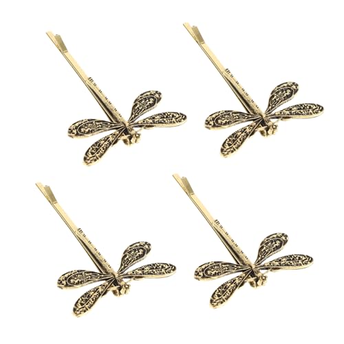HAKIDZEL 4 Stück Vintage Drachenflügel Haarklammern Retro Metall Haarclips für Mädchen Dekorative Haarspangen für Stilvolle Looks für Besondere Anlässe und Tägliches Styling von HAKIDZEL