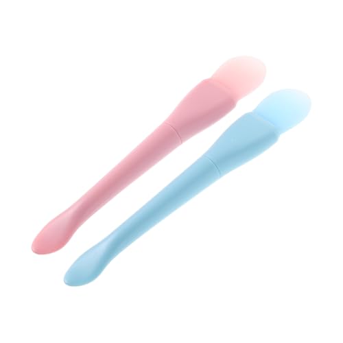 HAKIDZEL 4-teiliger Gesichtsmaskenpinsel: Silikon-doppelkopf- Mit Löffel Für Schlammmasken, Tonmasken, Diy-hautpflege Und Make-up-anwendung von HAKIDZEL