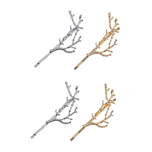 HAKIDZEL 4stücke Dekorative Haarnadeln Mode Kopfschmuck Für Frauen Mädchen Haarspange Barrettes Hervorragende Verarbeitung Langlebig Und Bruchfest von HAKIDZEL