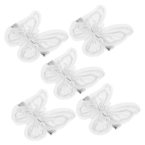 HAKIDZEL 5stücke Schmetterlings-haarspangen Mit Stickerei Und Spitzen Elegante Haaraccessoires Für Mädchen Und Frauen Für Partys Hochzeiten Und Besondere Anlässe von HAKIDZEL