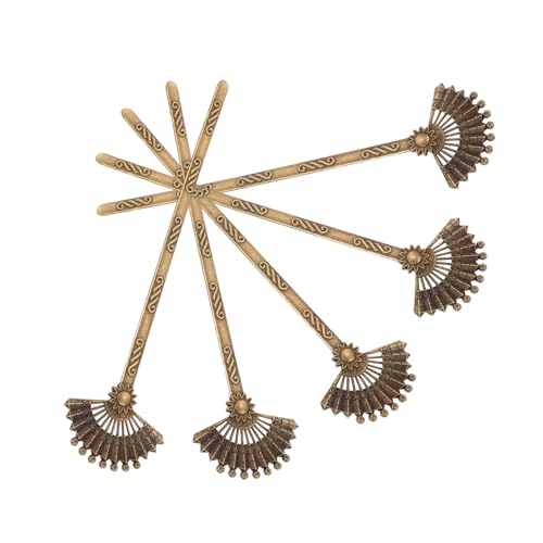 HAKIDZEL 5 Stück Teiliges Chinesischer Haarnadeln aus Legiertem Antiker Stil Vintage-fächer-design Elegantes Haaraccessoire für Damen bei Festen Fotos und Traditionellen Anlässen von HAKIDZEL