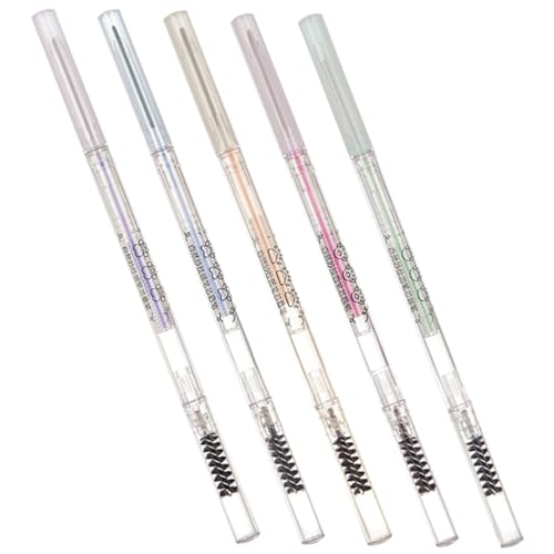 HAKIDZEL 5er Satz Dünner Augenbrauenstifte Doppelseitige Augenbrauenstifte Mit Pinsel Für Make-up von HAKIDZEL