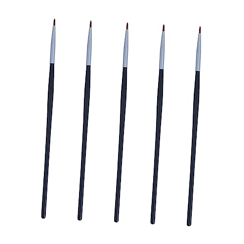 HAKIDZEL 5stücke Eyeliner Pinsel Applikator Für Lidschatten Und Lippenstift Make-up Werkzeug Leicht Zu Transportieren Für Reisen Und Täglichen Gebrauch von HAKIDZEL