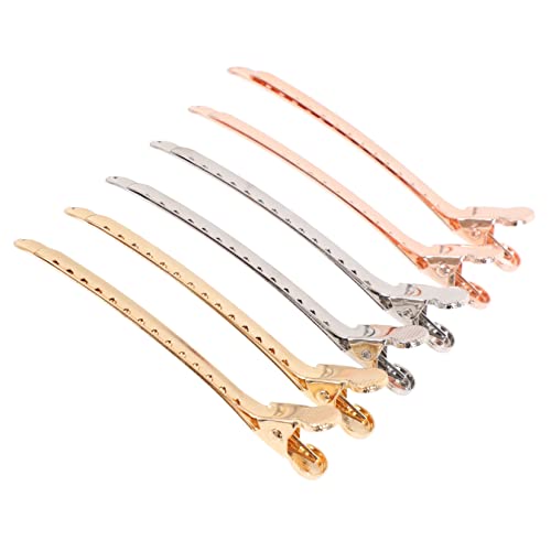 HAKIDZEL 6 Stück Damen-clip Metall-clips Für Dreads Styling Friseur-clips Krokodilklemmen Haar-krokodilklemmen Metall Klein HAKIDZEL 6 Stück Damen-clip Metall-clips Für Dreads Styling Friseur-clips Krokodilklemmen Haar-krokodilklemmen Metall Klein von HAKIDZEL