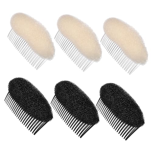 HAKIDZEL 6 Stück Teiliges Haarkissen Schwamm Haarformer für Voluminöse Hochsteckfrisuren Unsichtbares Styling Tool für Frauen und Mädchen Leichtes Tragbares Zubehör für Hochzeit Party von HAKIDZEL
