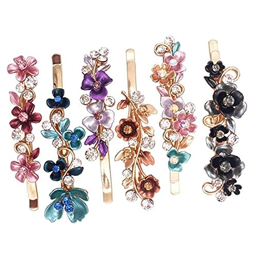 HAKIDZEL 6st Vintage Blumenhaarnadel Haarspangen Aus Metall Haarnadeln Aus Metall Blumenhaarspangen Für Frauen Blumen-haarschmuck Haarschmuck Für Frauen Damen Kupfer Jahrgang Yiwu von HAKIDZEL