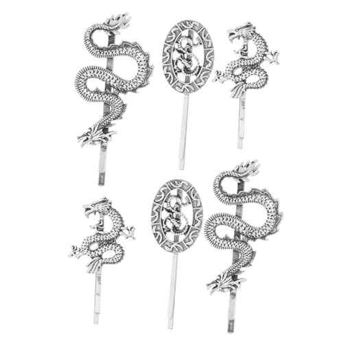 HAKIDZEL 6stücke Retro Punk Drachen Haarklammern Metall Haarnadeln Für Frauen Und Mädchen Stilvolle Haaraccessoires Für Cosplay Und Besondere Anlässe von HAKIDZEL