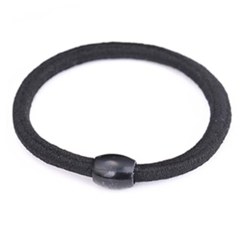 HAKIDZEL 8 Stück Elastische Haargummis Schwarz Haarschmuck Damen Starkes Haarband Flexibel Strapazierfähig für Alltag Sport und Frisuren Modisches Haarzubehör für Mädchen und Frauen von HAKIDZEL