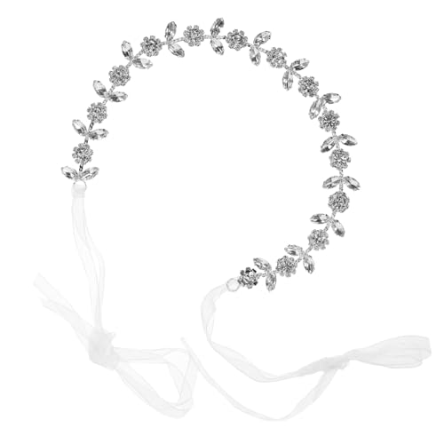 HAKIDZEL Braut Stirnband mit Funkelnden Strasssteinen Verstellbares Leichtes Haarband für Damen und Mädchen Eleganter Hochzeitsschmuck Langlebig und Vielseitig für Verschiedene Frisuren von HAKIDZEL