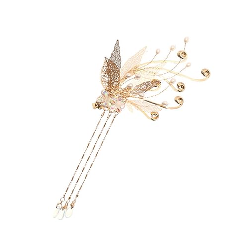 HAKIDZEL Chinesische Haarnadel Haarforke Metall Haarschmuck mit Perlen Haarklammer für Damen Vintage Stil Hochzeit Alltag von HAKIDZEL