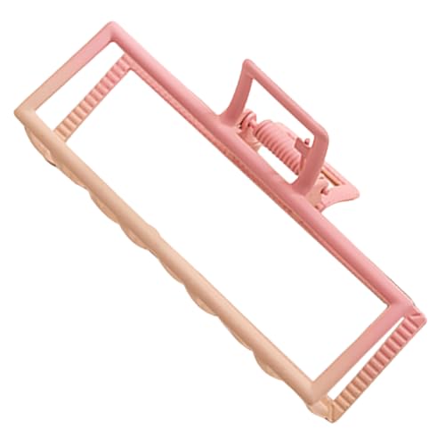 HAKIDZEL Dekorativer Metallischer Haarklammer Geometrischer Rosa Haarkrallenclip Leicht und Robust für Damen und Mädchen Praktischer Haarschmuck für Alltag Hochzeit und Party von HAKIDZEL