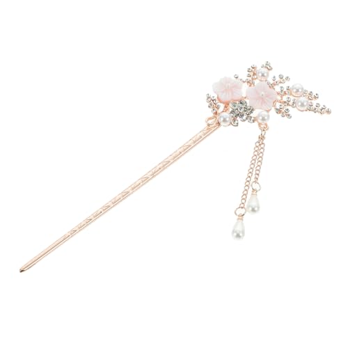 HAKIDZEL Elegante Haarnadel Im Nationalen Stil Mit Blumen-strasssteinen Legierung Haarstab Essstäbchen Mit Kristallen Für Frauen Und Mädchen Weiß HAKIDZEL Elegante Haarnadel Im Nationalen Stil Mit Blumen-strasssteinen Legierung Haarstab Essstäbchen Mit Kristallen Für Frauen Und Mädchen Weiß von HAKIDZEL
