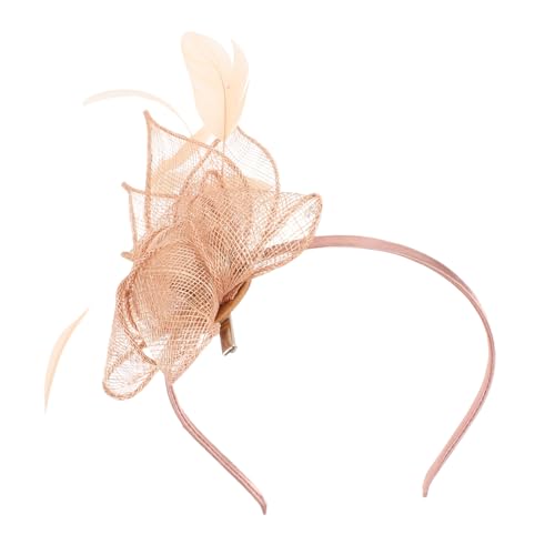 HAKIDZEL Eleganter Fascinator Haarreif mit Haarklammer Vielseitig Tragbar für Damen für Tea Party Cocktail Hochzeit Halloween und Weihnachtsfeiern Komfortabel und Stilvoll von HAKIDZEL