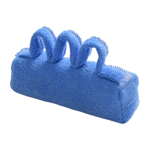 HAKIDZEL Erleichterung Handgriff-Fingerabscheider Fingertrainingsball Fingerkugel ältere Lieferungen Handflächenschutz für Handkontraktur Fingertrennkugel Fingerrehabilitation Handtuch Blau von HAKIDZEL