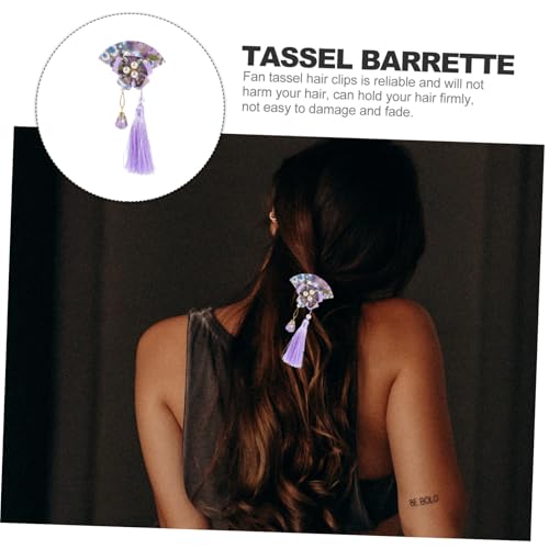 HAKIDZEL Fächer Kopfschmuck Haarkarte Mädchen Kimono Haarspange Quaste Haarspange Haarschmuck Haarspangen U Japanischer Fächer Haarschmuck Für Frauen Japanische von HAKIDZEL