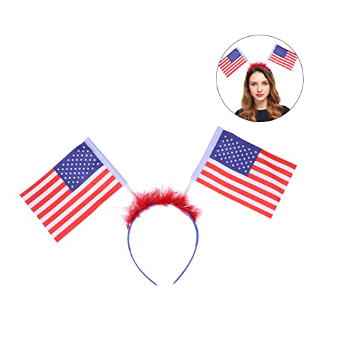 HAKIDZEL Haarstyling-Accessoires Stirnband Stirnbänder Amerikanische Flagge Stirnbänder Für Damen Amerika-flagge Frauen Stirnband Haarband Fräulein Mädchen Kopfbedeckung Damen Stirnbänder von HAKIDZEL