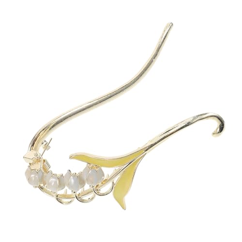 HAKIDZEL Glockenblumen Haarspange für Damen Dekorative Französische Haarspange für Dickes und Dünnes Haar Haarklammer für Partys und Alltagsgebrauch von HAKIDZEL