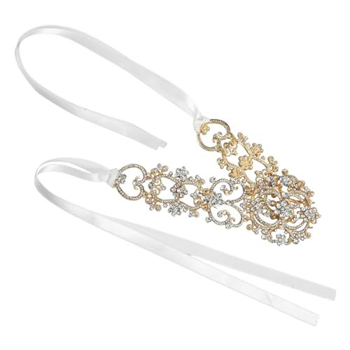 HAKIDZEL Glänzendes Braut Haarband mit Funkelnden Strasssteinen Langlebiges Kopfschmuck Accessoire für Hochzeit Romantische Frisuren Rutschfestes Stirnband für Mädchen von HAKIDZEL