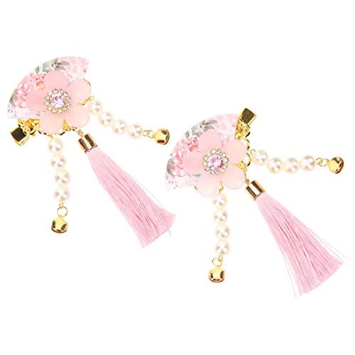 HAKIDZEL Haarnadel Kopfbedeckung Fan Wow Kleine Haarnadel Blumen Haarspangen Für Frauen Quaste Haarspangen Nadeln Hochzeitsclips Für Haare Mädchen Haarschmuck Dekorative von HAKIDZEL