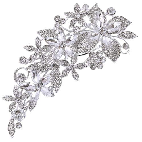 HAKIDZEL Hochzeit Haarkamm Strass Brautschmuck Leichtes Komfortables Haaraccessoire für Braut und Party Langlebig aus Zinklegierung mit Funkelnden Kristallen Eleganter Haarschmuck für von HAKIDZEL