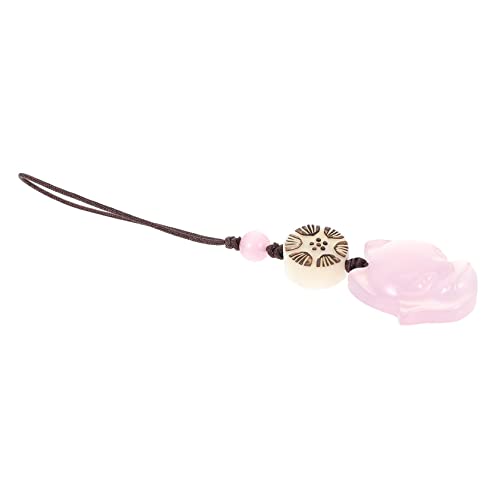 HAKIDZEL Jade-anhänger Kinder-handgelenkleine Gürtel Für Kinder Kristallhalter Telefon Schlüsselanhänger Telefon-lanyard Perlen Geldbörse Charm-armband Für Kinder Zubehör Chalzedon Handy von HAKIDZEL