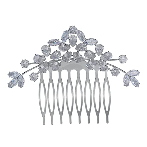 HAKIDZEL Kamm Haarschmuck für die Hochzeit Haarschmuck für die Braut hochzeitshaar schmuck wedding hair accessories combs Tiara braut haarkamm Brautkopfschmuck für die Hochzeit einfach von HAKIDZEL