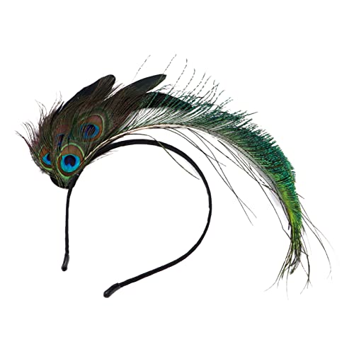 HAKIDZEL Feder Kopfschmuck Karneval Party Stirnband Federhaarband Federstirnband Karnevalsfeder Kopfschmuck Partykopfschmuck von HAKIDZEL