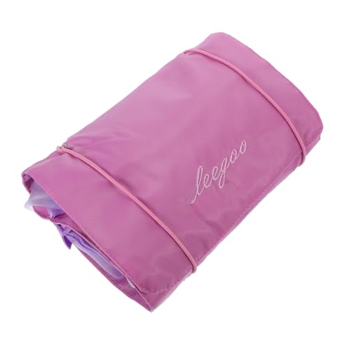 HAKIDZEL Kosmetiktasche Lippenstiftbeutel Hängender Make-up-Organizer Tasche Mit Hygienebeutel Mit Reißverschluss Augenbrauenstifttasche Polyester Violett Reisen Falten Notwendigkeit von HAKIDZEL