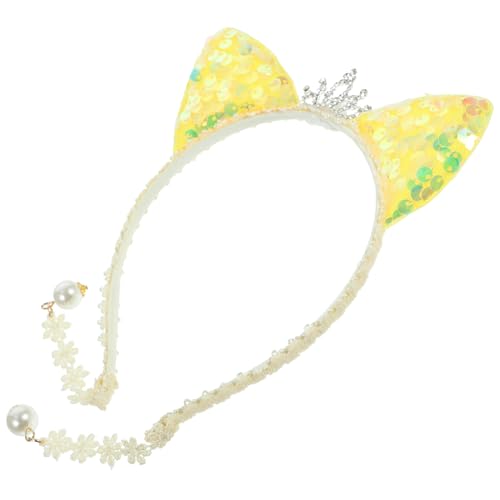 HAKIDZEL Katzenohren Haarband Tierohren Kopfbedeckung Cosplay Kopf Accessoire Festival Stirnband Requisiten Kostüm Ornament Für Mädchen von HAKIDZEL