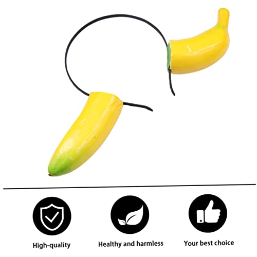 HAKIDZEL Lustiges Bananen Haarband für Erwachsene Party Kopfbedeckung mit Auffälligem Design für Cosplay und Auftritte Leicht und Rutschfest für Unvergessliche Fotos und Feste von HAKIDZEL