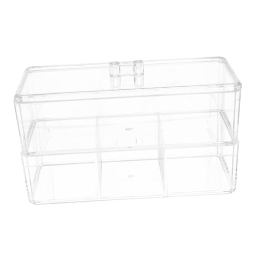 HAKIDZEL Make Up Puff Halter Lagig Großer Kosmetik Organizer mit Fächern Praktischer Aufbewahrungsbehälter für Puderquasten für Schminktisch und von HAKIDZEL