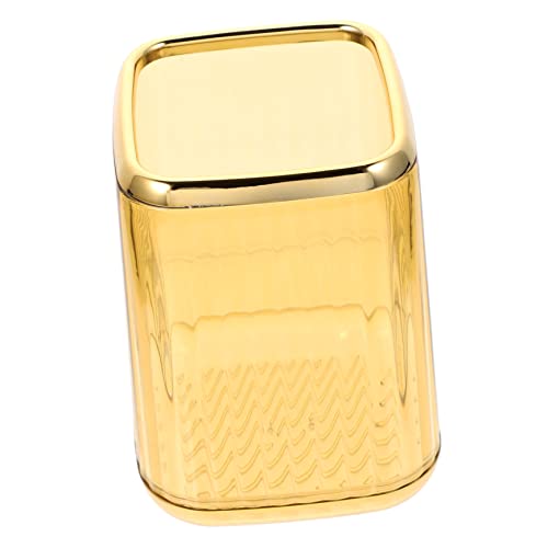 HAKIDZEL Make up Pinsel Aufbewahrungshalter Transparent Organizer Für Schreibtisch Kosmetikpinsel Behälter Mit Deckel Eleganter Stiftebecher Für Badezimmer Und Schminktisch von HAKIDZEL