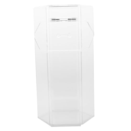 HAKIDZEL 1stück Acryl Kosmetik Pinsel Aufbewahrungsbehälter Transparenter Staubschutz Makeup Organizer Für Schminktisch Und Büro Sechseckig Langlebig Und Praktisch von HAKIDZEL