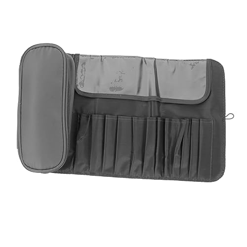 HAKIDZEL Multi Funktionaler Make Up Pinsel Organizer Faltbare und Rollbare Kosmetiktasche für Reisen und Zuhause Staubschutz für Make Up Bürsten für Lippenstifte von HAKIDZEL