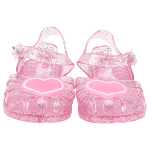 HAKIDZEL Praktische Sandalen Rutschfeste Sommer Badeschuhe mit Weicher Sohle Rote Freizeit Slipper für Junge Mädchen und Kleinkinder von HAKIDZEL