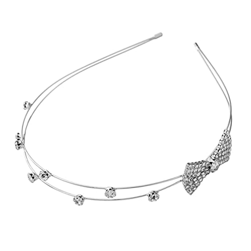 HAKIDZEL Strass-stirnband Kristall-haarband Kopfschmuck Windschutz Für Frauen Mädchen Damen Mit Schleifendesign Rutschfest Passend Frisur Und Jedem Anlass von HAKIDZEL