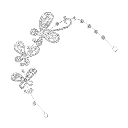 HAKIDZEL Rhinestone Schmetterling Haarreif Handgefertigt Eleganter Braut Haarschmuck für Hochzeit Party Festliche Anlässe Mädchen Damen von HAKIDZEL