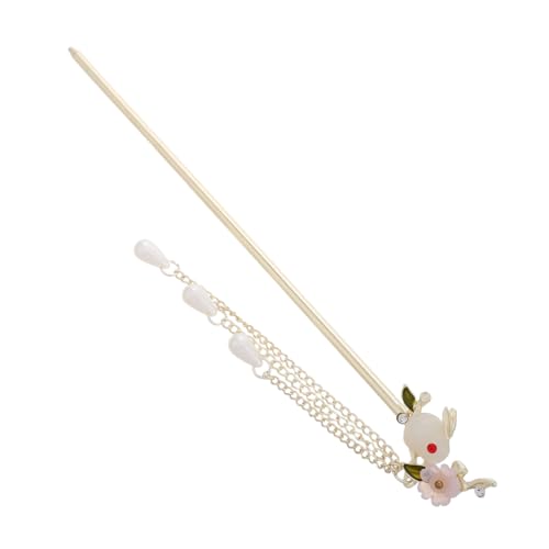 HAKIDZEL Haarnadel Chinesischen Stil Mit Blumenquasten Antike Traditionelle Haarspange Für Frauen Haarstäbchen Für Langes Haar von HAKIDZEL