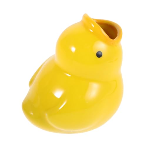 HAKIDZEL Keramischer Zahnbürstenhalter Im Lustigen Enten-Design Praktischer Organizer Für Badezimmer Niedliche Badezimmeraccessoires Für Erwachsene Effektive Aufbewahrungslösung Für von HAKIDZEL